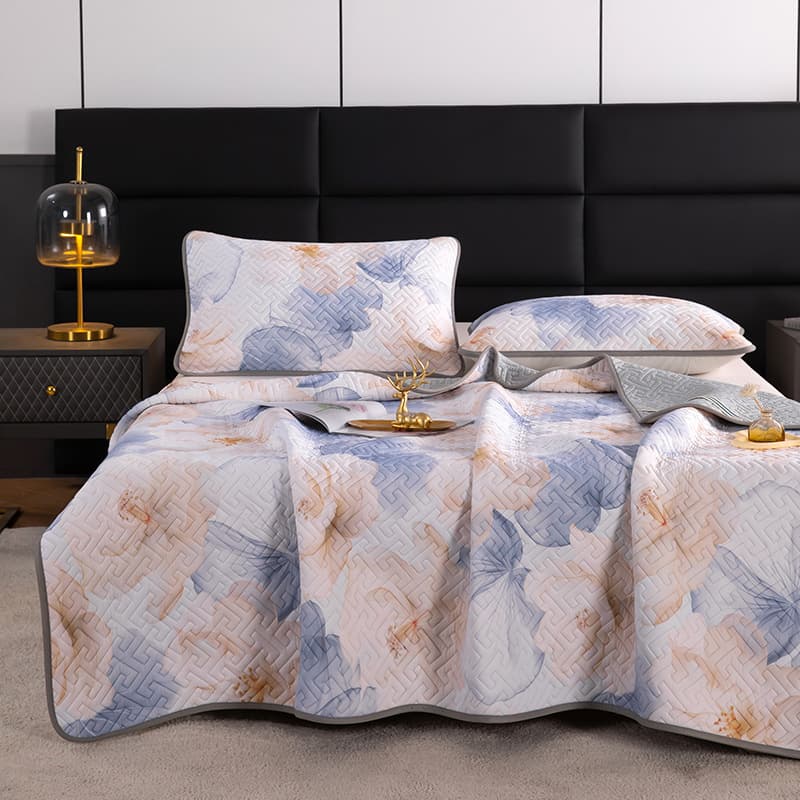 Thailand Full Ice Silk Bio-Based Latex Cooling Mat 3-Piece Set, High-End Soft Mat, Micro-Business Hot Item, Drop Shipping