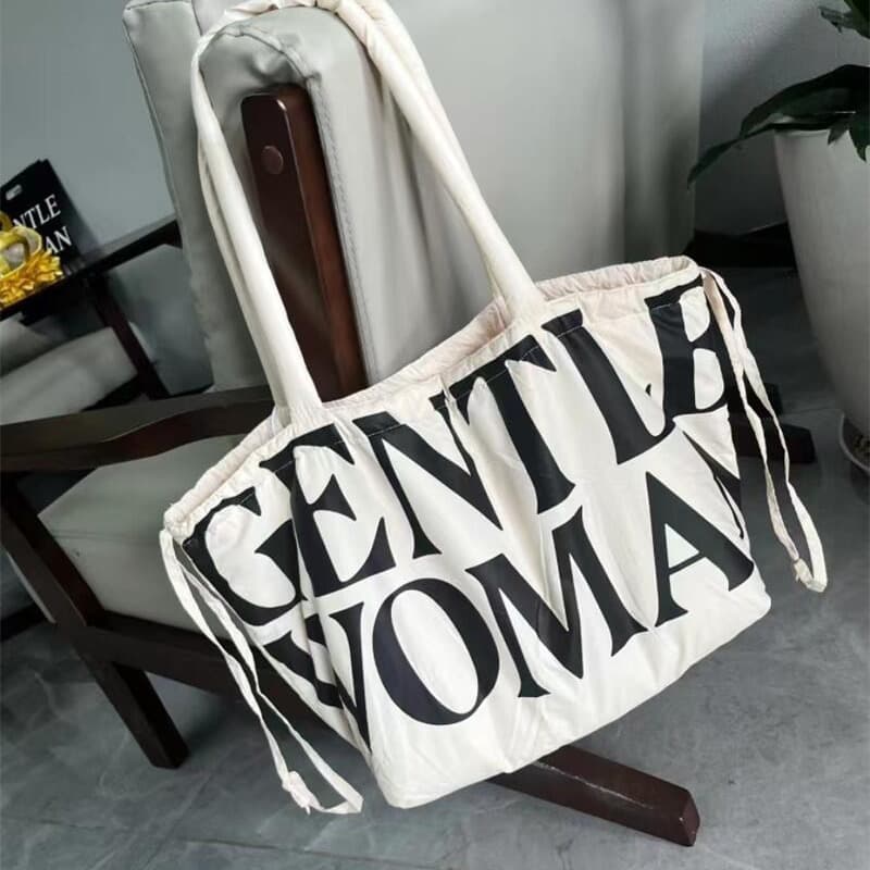 Thailand Personal Shopper Authentic Gentlewoman Streetwear Shopping Bag Meteor Garden Canvas Tote Padded Single-Shoulder Bag