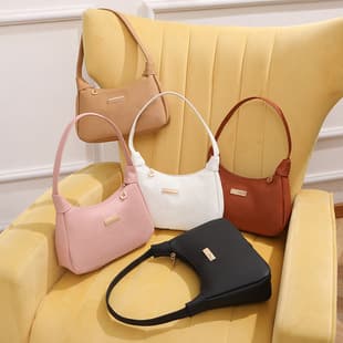 2026 New Trend Fresh Sweet Pebbled Leather Sequined Decorated Underarm Bag Niche Design Lightweight Handbag Stylish