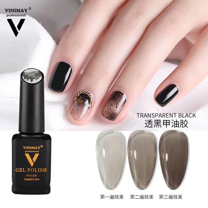 Cross-Border New Nail Salon Special Glue One-Stroke Color Solid Color Transparent Nail Polish Glue High Concentration Removable Phototherapy Glue Wholesale