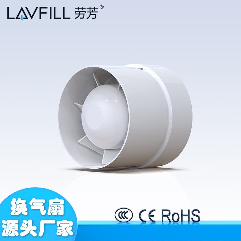 Factory Direct PVC Duct Exhaust Fan, Pressure Blower, Cross-border Wholesale 4-inch 5-inch 6-inch Bathroom Ventilation Fan