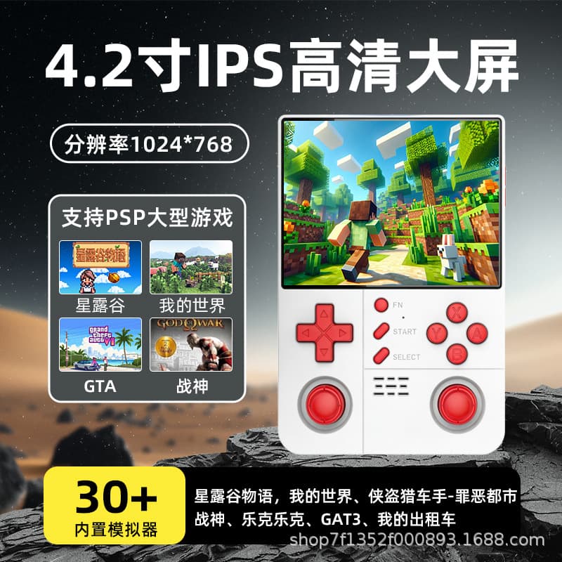 New Cross-Border R40XX Pro Max Retro Handheld Game Console Open Source Dual Joystick Portable Gaming Console PSP Arcade