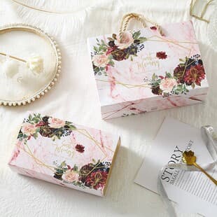 Rustic Wedding Candy Box, Happy Event Candy Box, Wedding Ins Table Candy Favor Handmade Empty Box Wholesale
