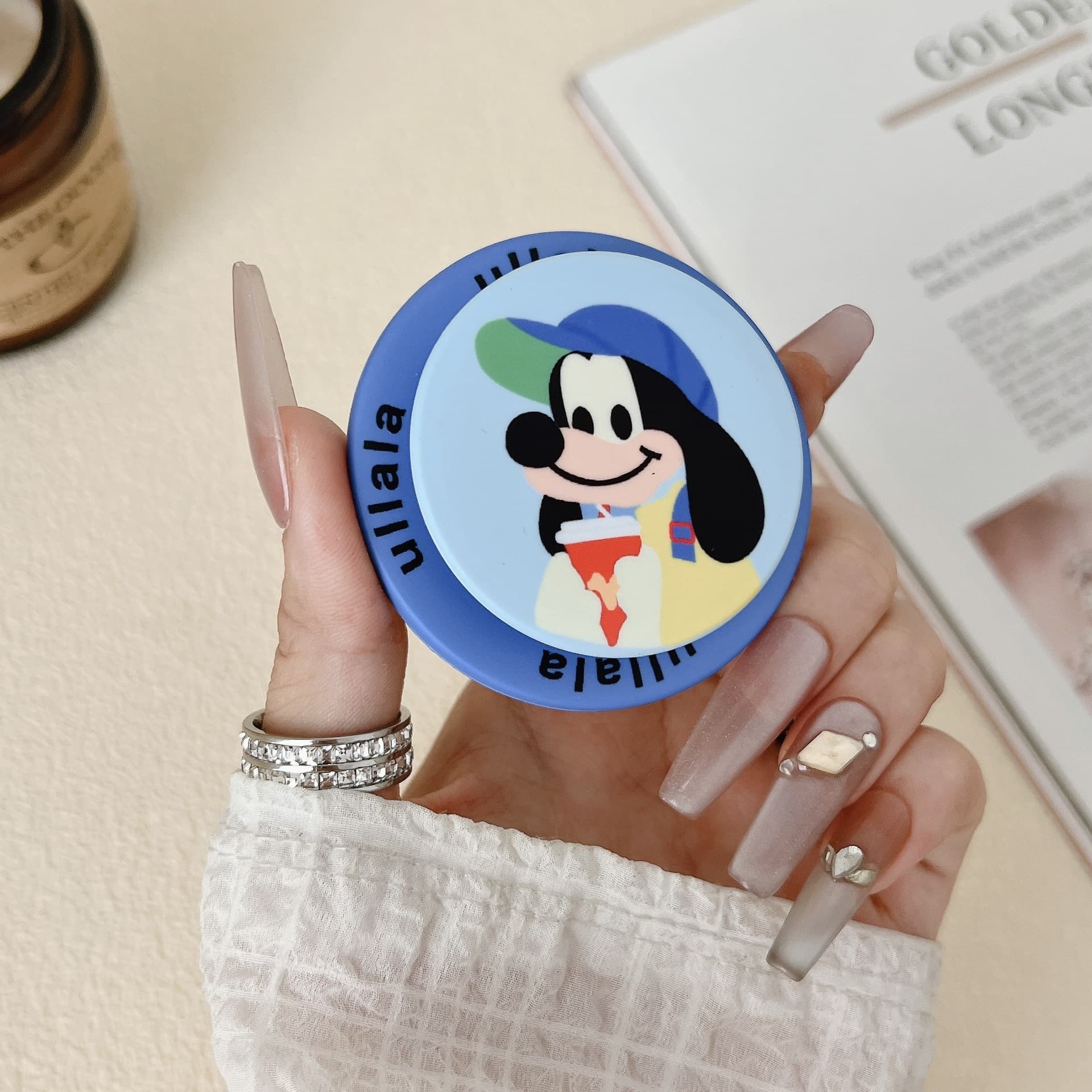 Matte film cute cartoon design compatible with MagSafe magnetic stand phone desktop lazy holder creative for women