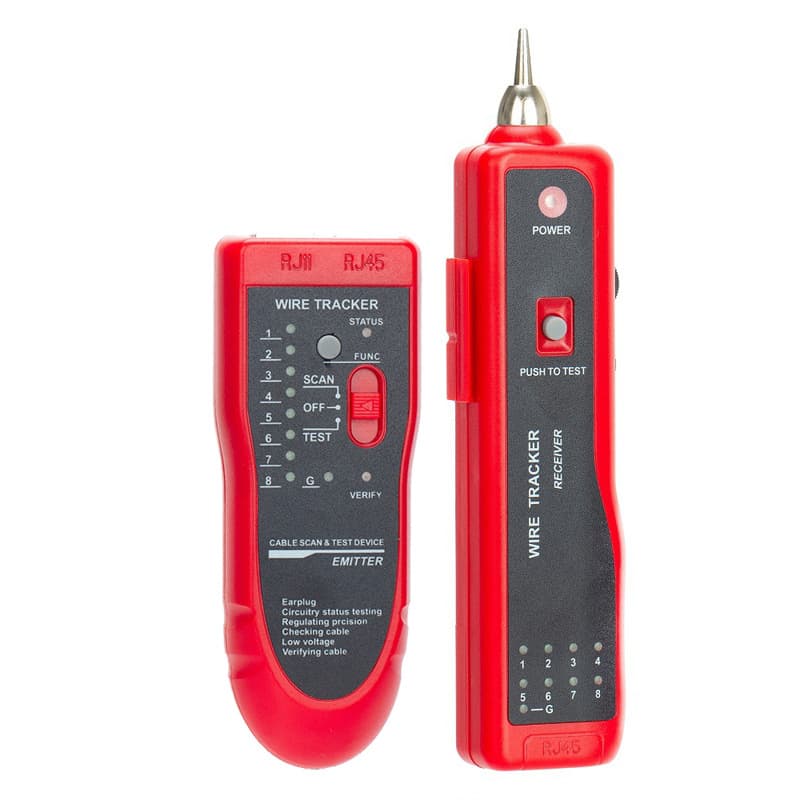 Multifunctional Network Cable Tester Tone Generator Wire Tracker Anti-Interference Line Finder with POE Protection Test
