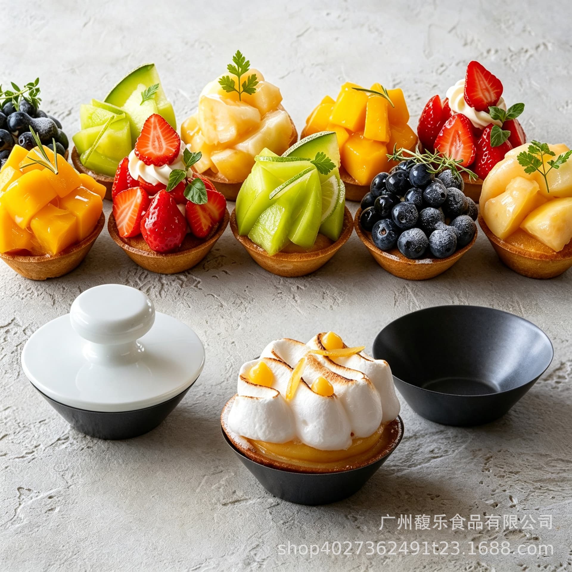 FL In Stock Cotta Tart Mold, Thickened Carbon Steel Non-Stick Fruit Tart Mold, Round Tart Shell Base, Cross-Border