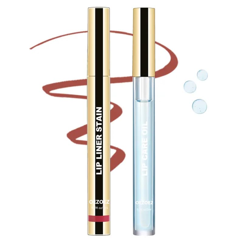 Cross-border Hot Selling Lip Liner and Lip Care Oil Set - Define Lip Shape, Moisturize and Protect Lips