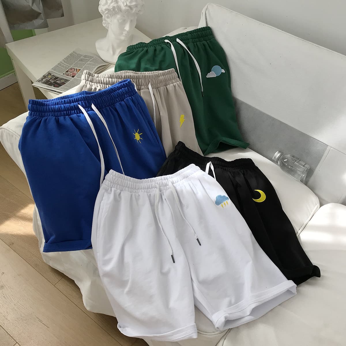 Summer 13 Middle School Student 14-Year-Old Teenager Handsome Sports Shorts 15-Year-Old Boy Five-Point Casual Pants Trendy