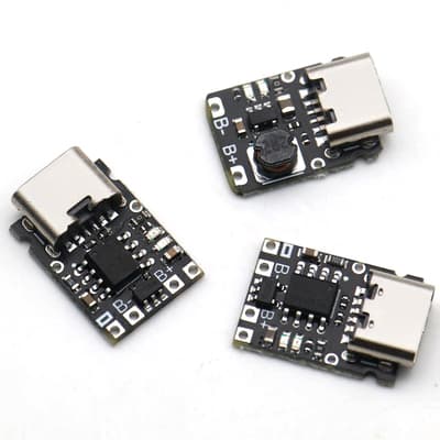 5V Charge and Discharge Integrated Module for 3.7V 4.2V 18650 Lithium Battery with Boost Power Board Protection and Type-C