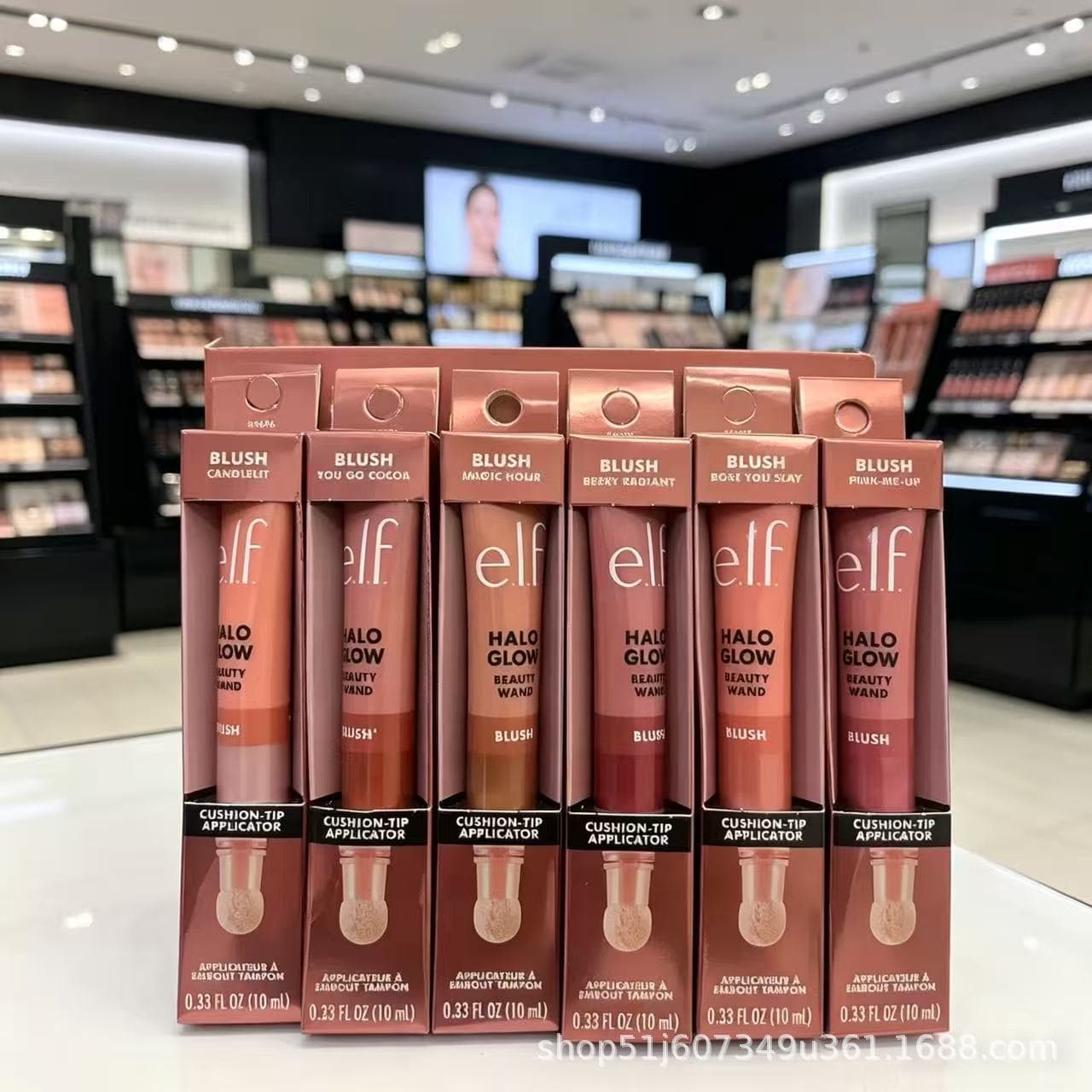 Cross-border New elf halo glow Liquid Blush Stick 6 Colors Long-lasting Non-cakey Dewy Finish Blush In Stock