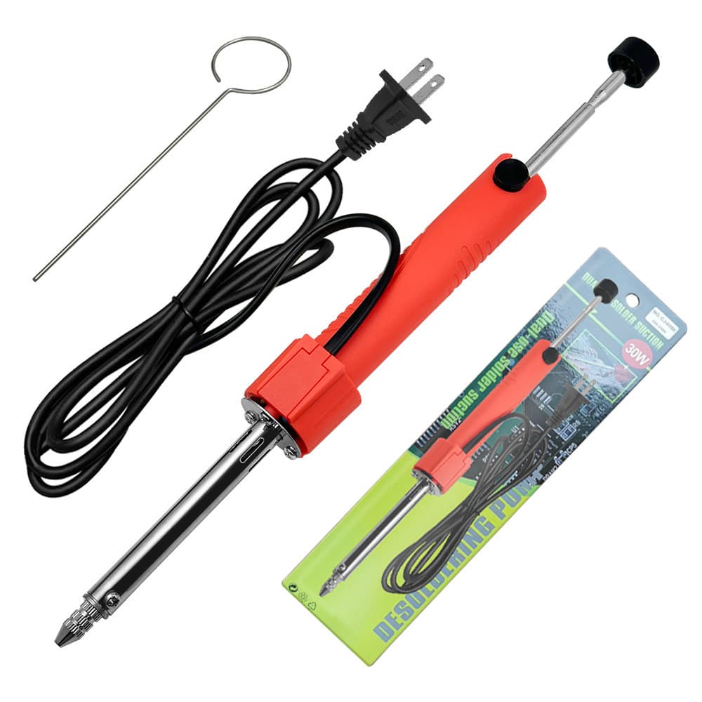 Electric heating high-power desoldering pump with sponge sleeve, soft handle, enlarged high-power desoldering gun, electric heating desoldering.