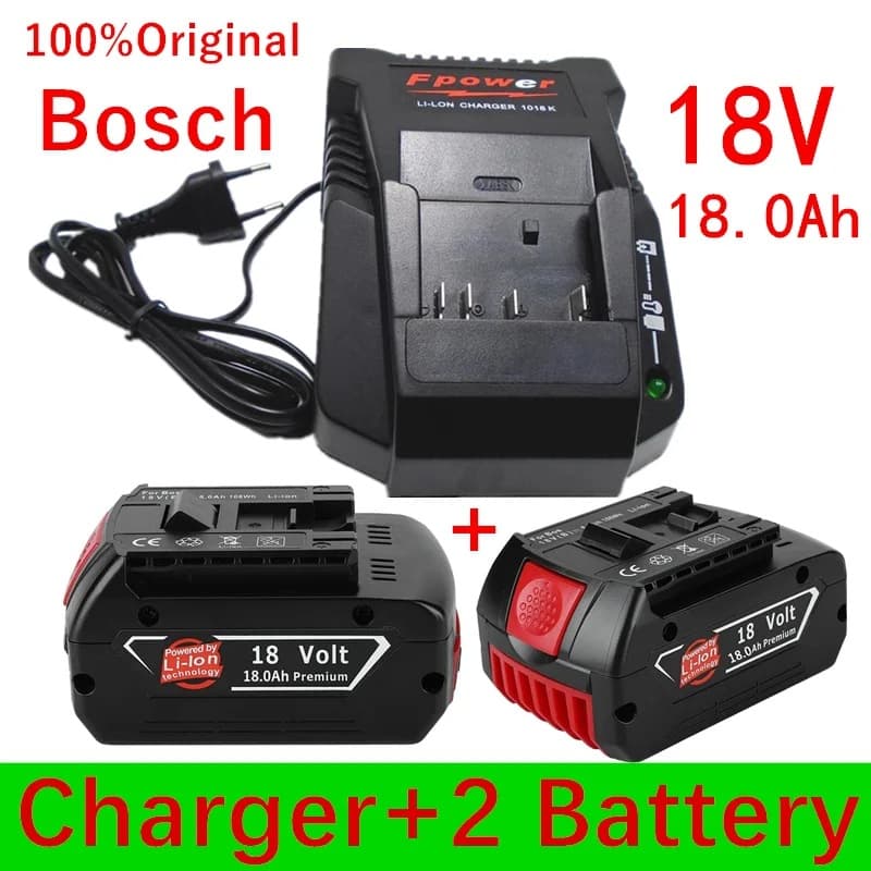For Bosch BOSCH 18V 6.0Ah BAT609G BAT622 BAT618G Power Tool Lithium Battery