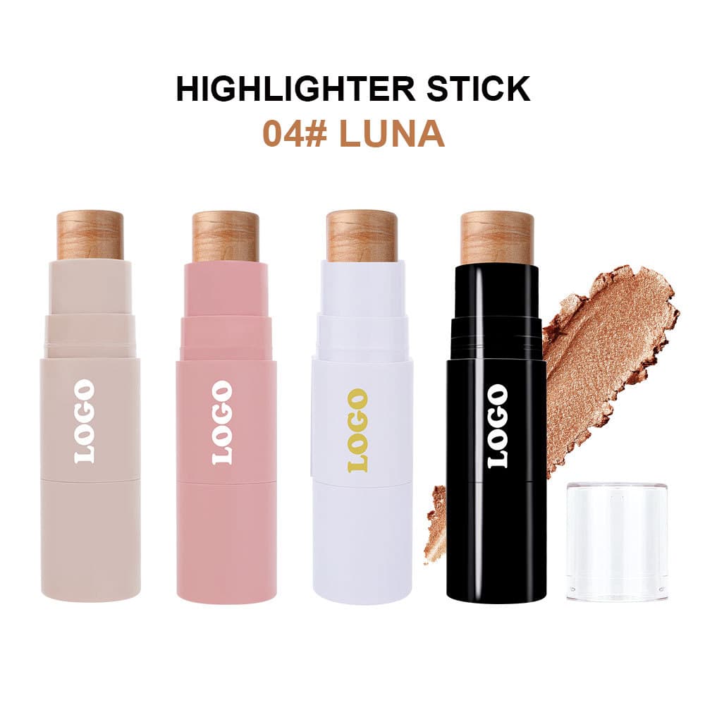 Cross-border In-Stock Custom Face Makeup Blush Waterproof Long-Lasting Highly Pigmented Brightening 3D Double-Ended Blush Stick No Logo