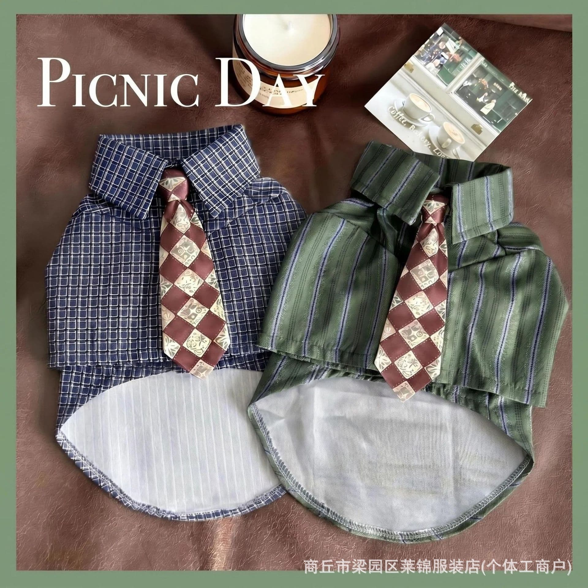 Yuppie Gentleman Pet Clothing Spring Western Style Highland Schnauzer Dachshund Bichon Shirt Teddy Spring Outfit Cat Clothes