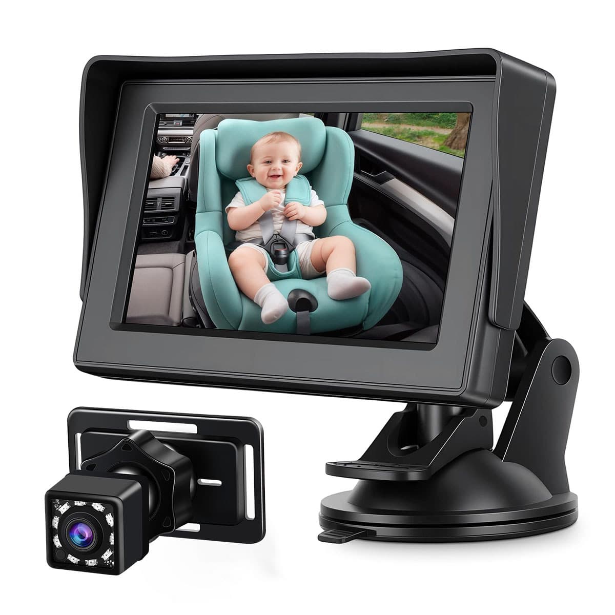 New 4.3-inch Car Baby Monitor with True Color Display for Car Baby Mirror