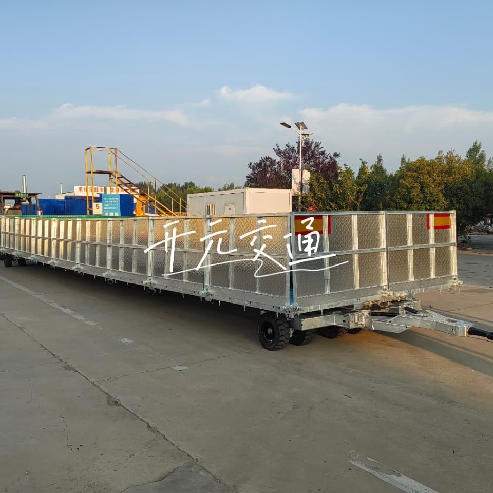 10 Ton Utility Trailer Forklift Trailer Flatbed Drawbar Trailer Full Trailer