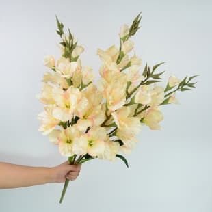 Artificial Silk Flower Gladiolus Bulk Bundle Cross-border Hot Selling High-end Fake Flowers 5-Branch Gladiolus Bundle