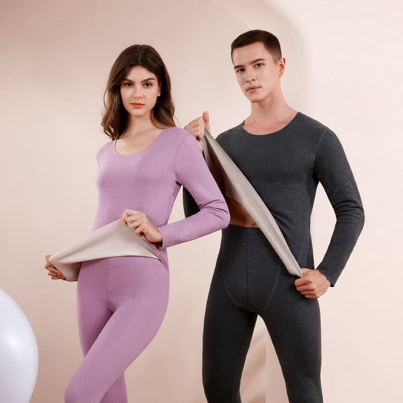 Cashmere Silk Thermal Underwear Women's Set Winter Base Layer Velvet Seamless Heating Autumn Long Pants Men's Warm Clothes