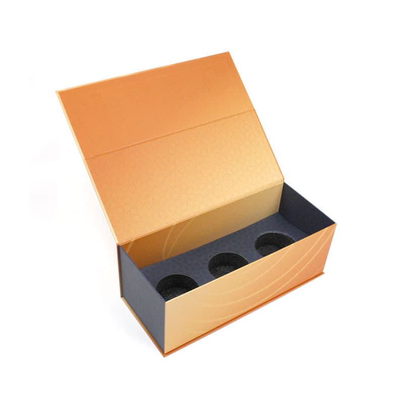 Manufacturer hot stamping LOGO wholesale gift box packaging box magnetic flip lid box book-shaped box paper box gift