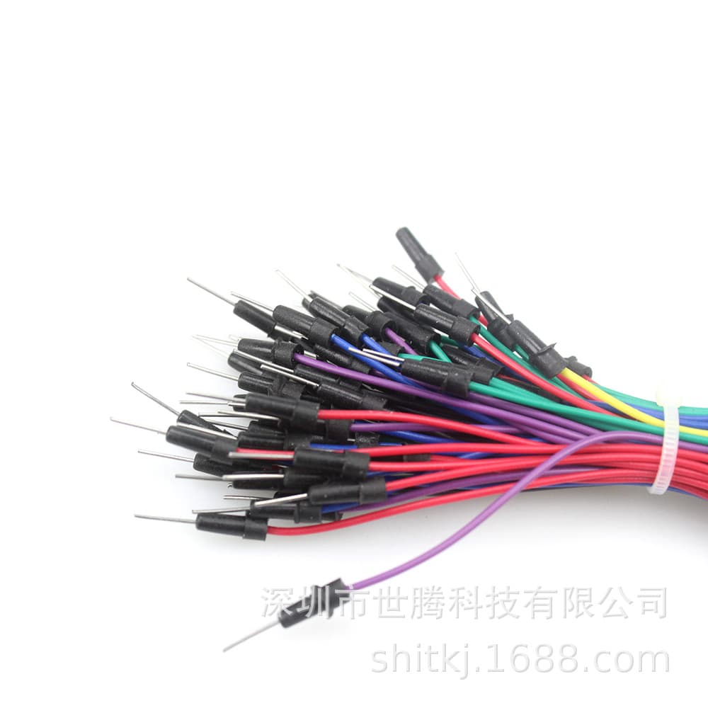 Breadboard Jumper Wires, Breadboard Test Wires, Breadboard Hookup Wires, Dupont Wires, 65-Piece Bundle