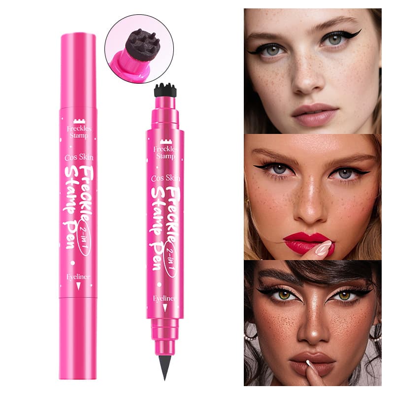 Cross-border CosSkin double-headed freckle eyeliner 3N1 double-headed seal spot pen natural simulation waterproof sweat