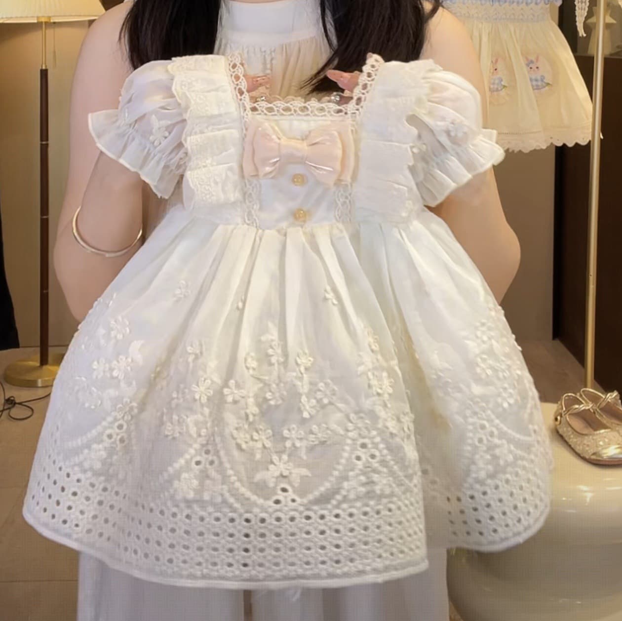 Girls French Lolita Princess Dress 2026 Summer New One-Year-Old Dress Little Baby Birthday Style Dress