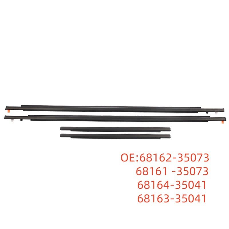 Suitable for 04-14 Toyota Fj Cruiser Sealing Outer Pressure Strip, Car-Specific Outer Water-Blocking Window Glass Outer Water Cut