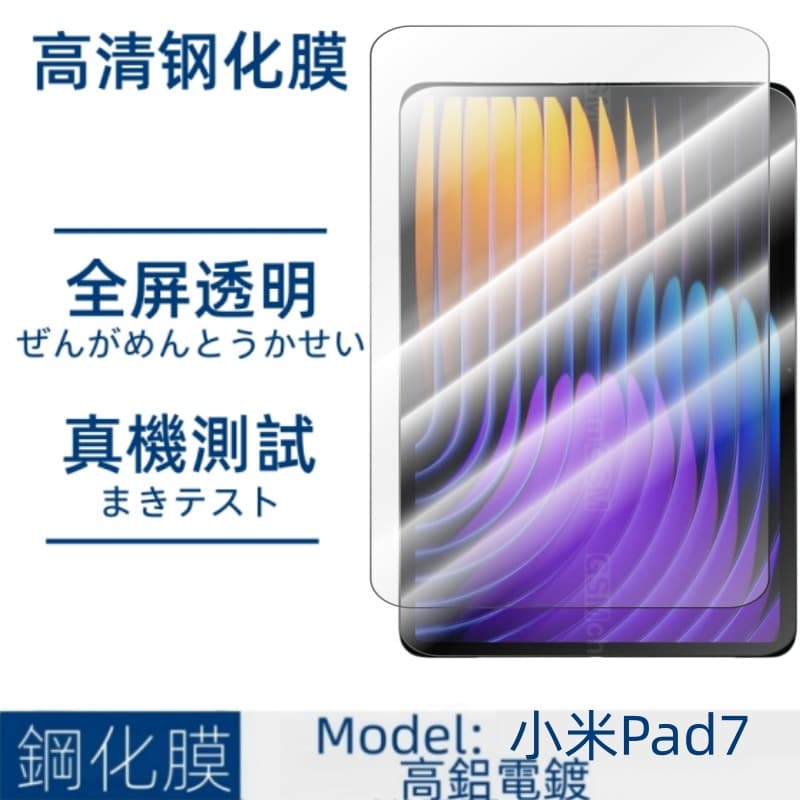 Suitable for Xiaomi Pad7 tablet lens film Pad7pro screen transparent tempered glass protective film dustproof net