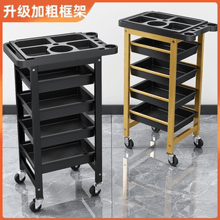 New Hairdressing Cart Salon Tool Cart Multifunctional Storage Rack Hair Roller Cart Hair Salon Dyeing and Perming Trolley Wholesale