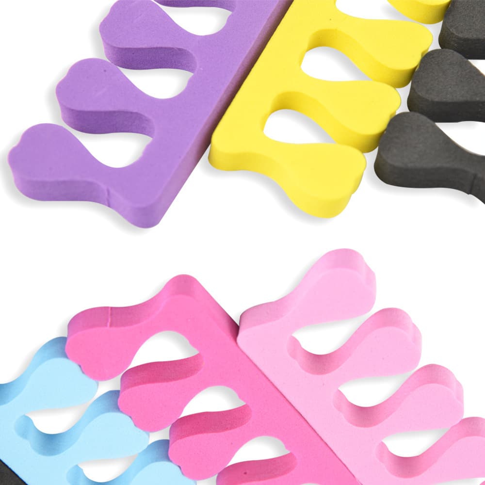 Popular Heart-Shaped Toe Separator Sponge Toe Spreader Isolation Cotton EVA Nail Art Gel Separation Tool Kit