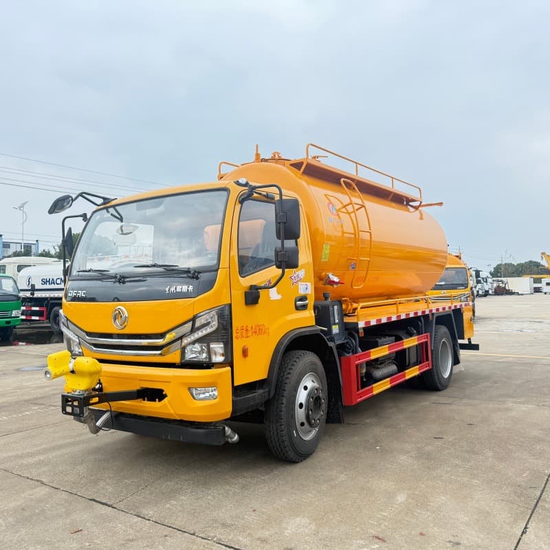 Dongfeng Duolika 11m³ Integrated Tank Cleaning and Sewage Suction Truck for School/Factory Sewers and Municipal Sanitation Dredging