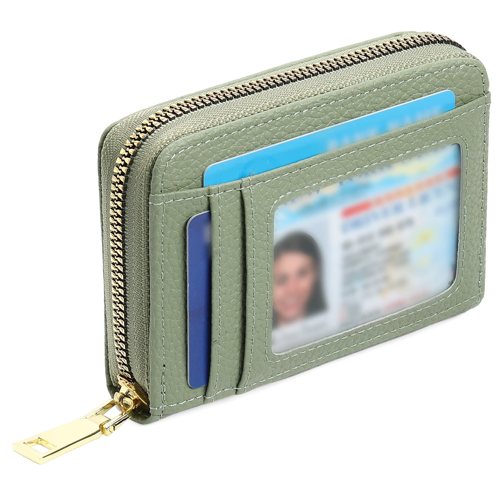 Cross-border women's compact PU coin purse, simple and fashionable multi-card slot multi-function card holder accordion card holder 8899