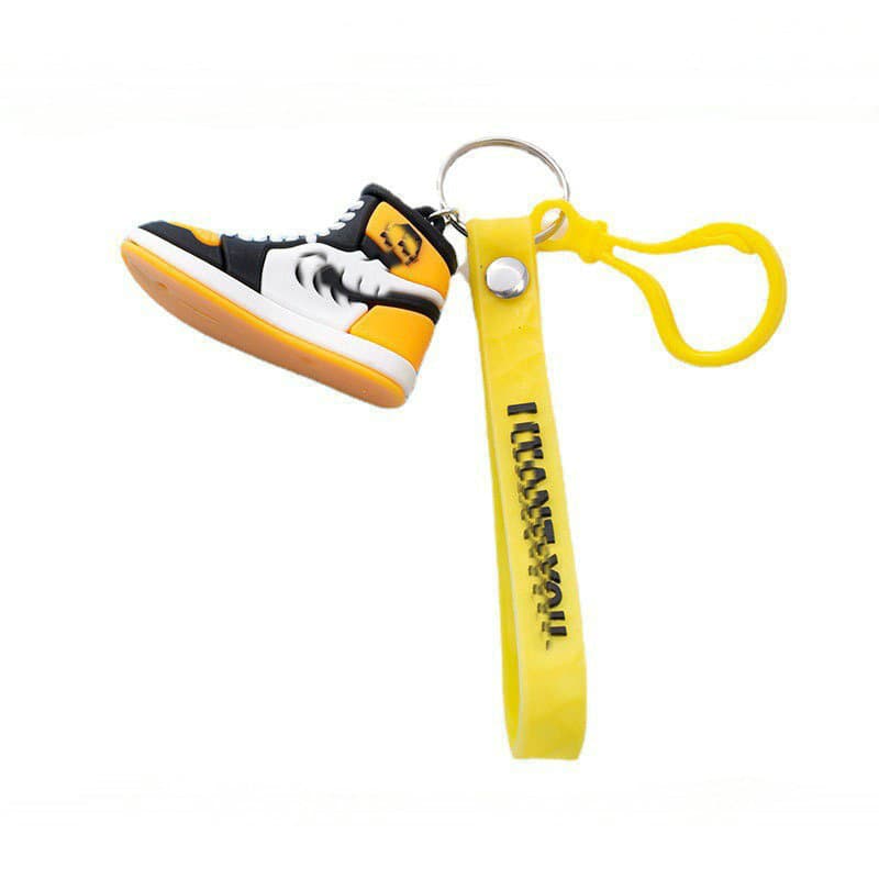 Creative Colorful PVC Silicone Keychain Car Strap Pendant Keychain Gift Leather Cord Processing Wholesale