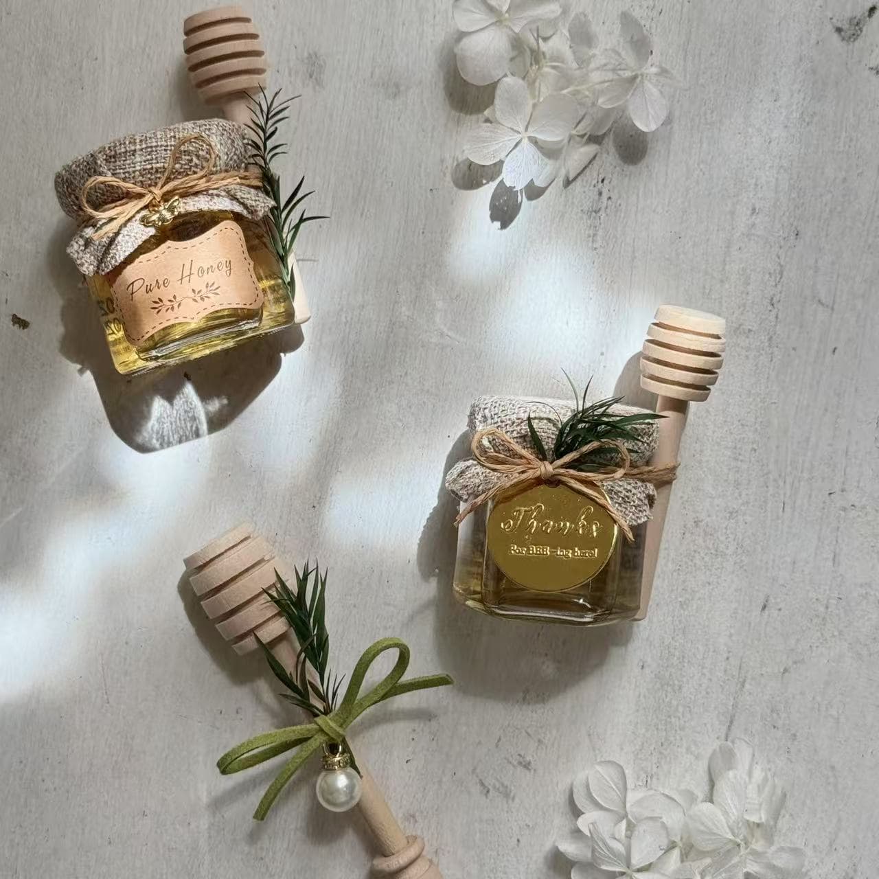 Wedding Honey 50g Creative Favor Gift Honey Finished Product Return Gift ins Xiaohongshu Wedding Honey Customizable Design