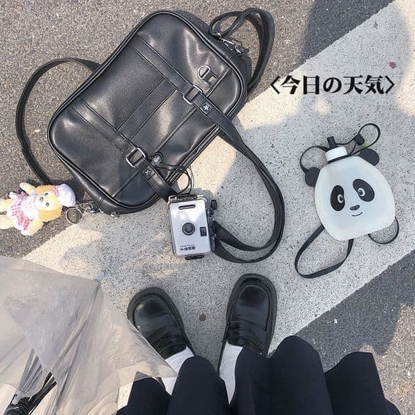 Japanese-style Basic JK Uniform Bag, PU Crossbody, Handbag, Shoulder Bag, Large Capacity [Upgraded PU Version]