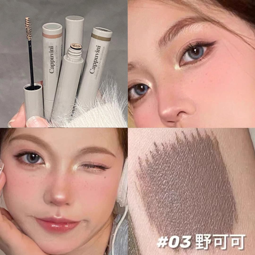 Cappuvini Light Eyebrow Gel - Smudge-Proof Cosmetic for Natural Student Makeup