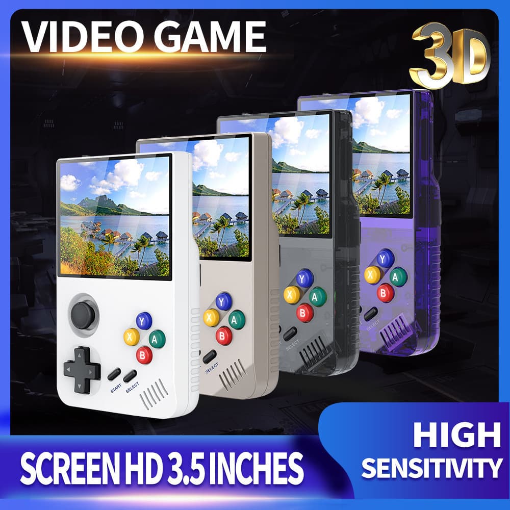 New M19 Handheld Game Console 4K HD Large PSP Game Box 3D Arcade Console