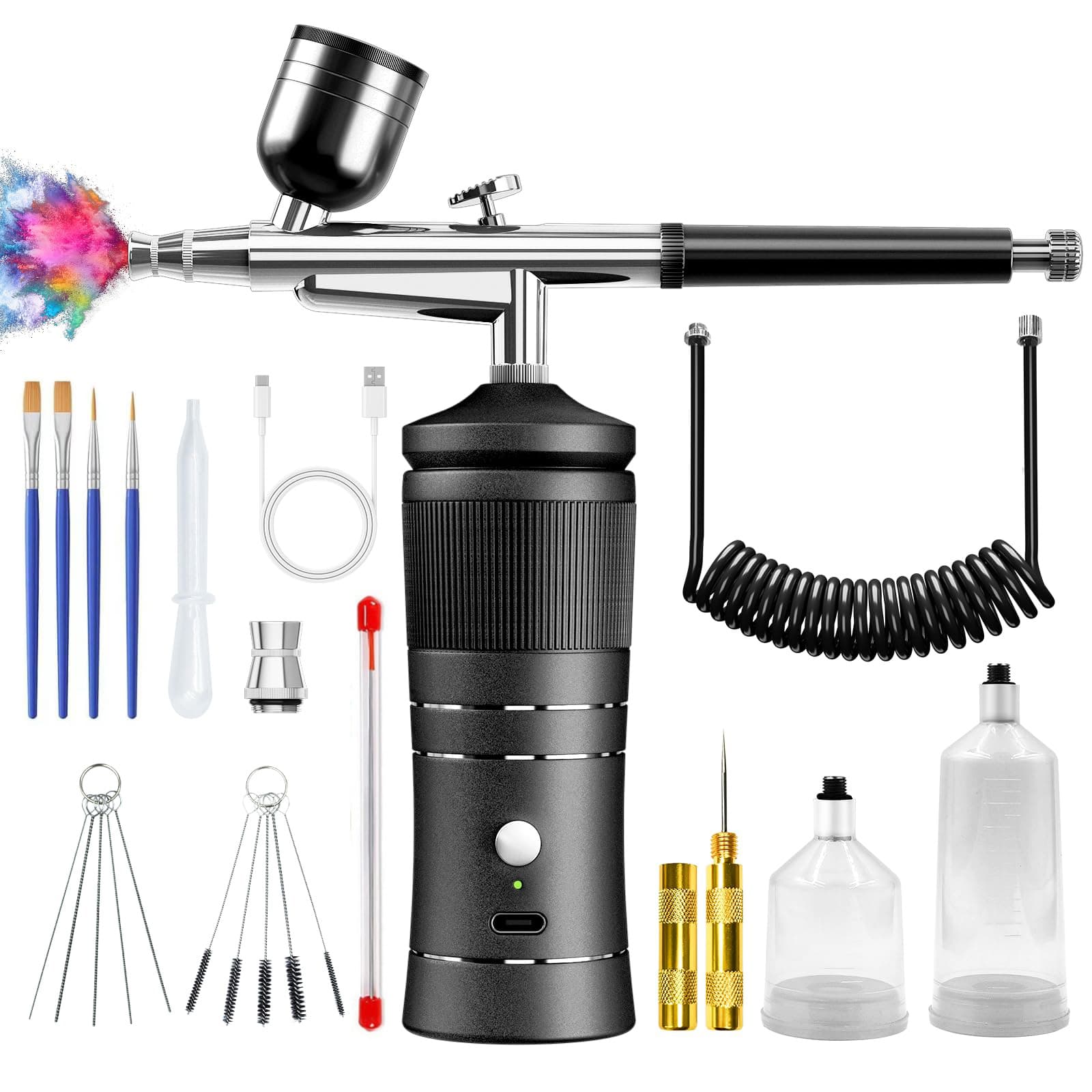 Cross-border high-pressure oxygen infusion device, oxygen infusion nail art inkjet gun all-in-one machine, small portable handheld home oxygen infusion device, professional use.