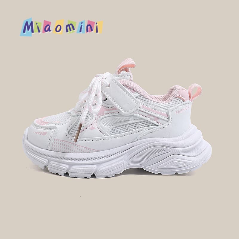 2026 Spring New Kids Sports Shoes Dad Sneakers Mesh Breathable Versatile Boys and Girls Casual Shoes Trendy
