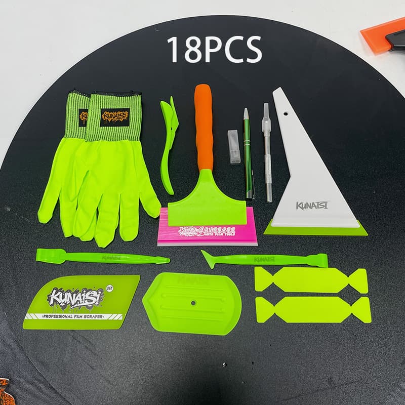 Kunaisi Car Film Application Tool Kit with Squeegee, Edge Tucking and Trimming Tools, Ultra-Thin PPF Wrap Repair Set