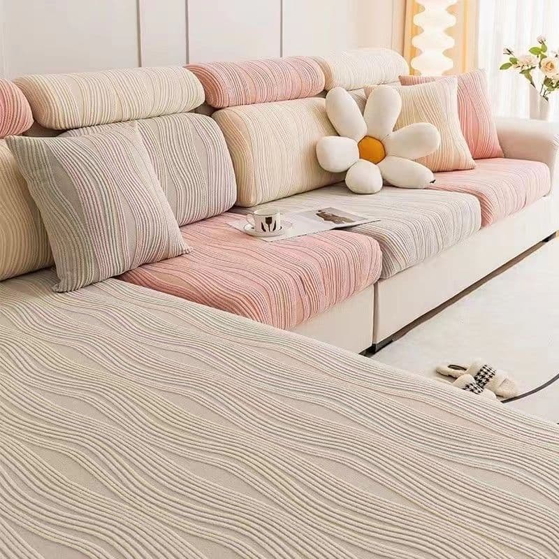 New Sofa Cover Set, Universal Sofa Slipcover, Full Set Sofa Cushion, Four-Season Stretch Seat Pad