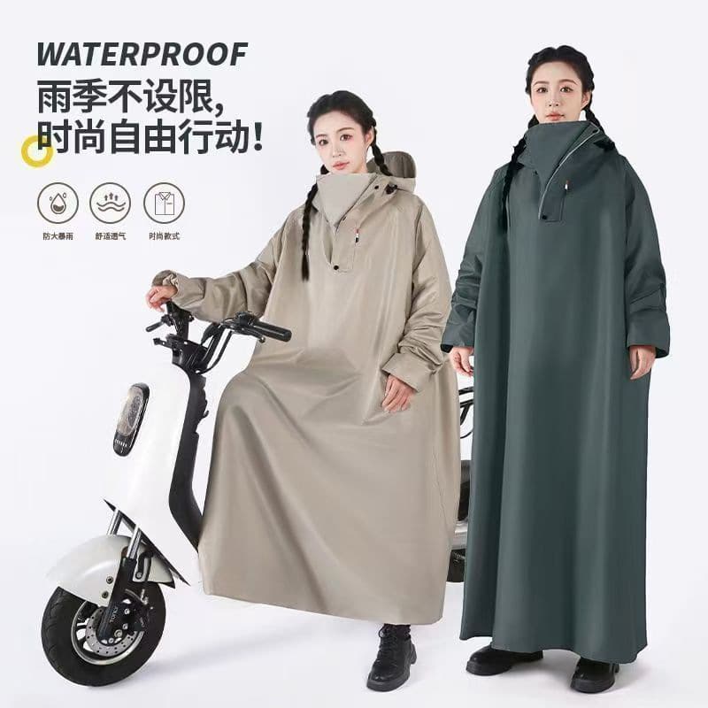 Long Raincoat Full Body Heavy-Duty Anti-Storm Rain Poncho for Men and Women, Universal for Electric Bike Riding with Sleeves, Fishing Hot Sale
