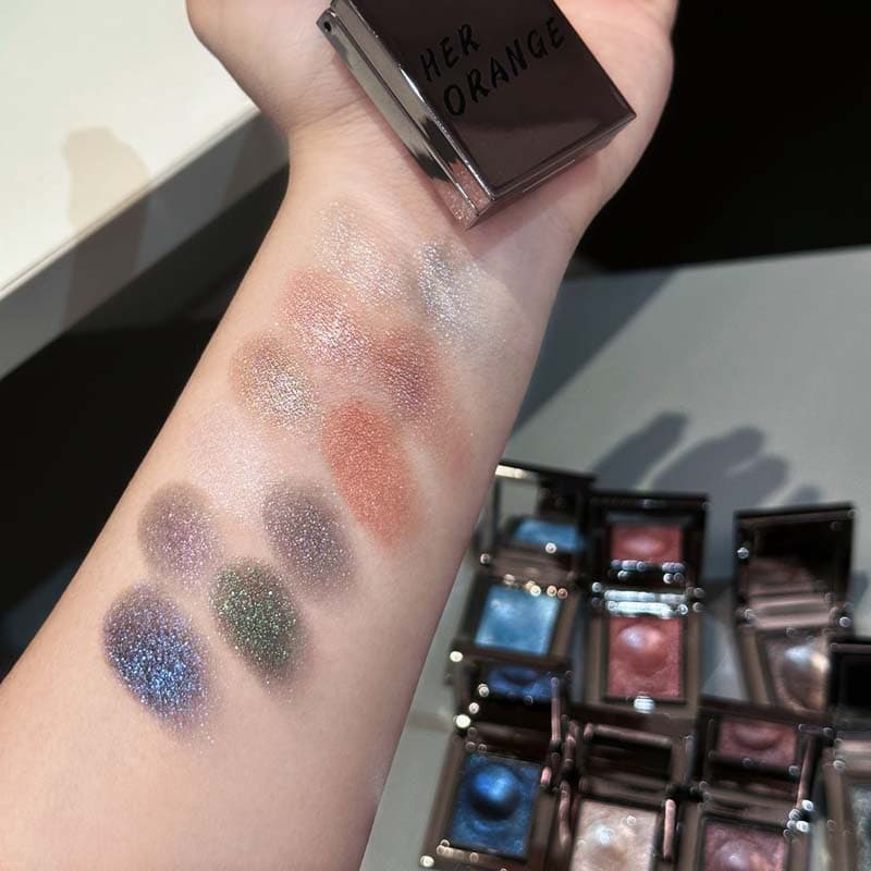HERORANGE~Luxury Single Eyeshadow Pearl Shimmer Chameleon Diamond Glitter Pudding Eyeshadow Palette
