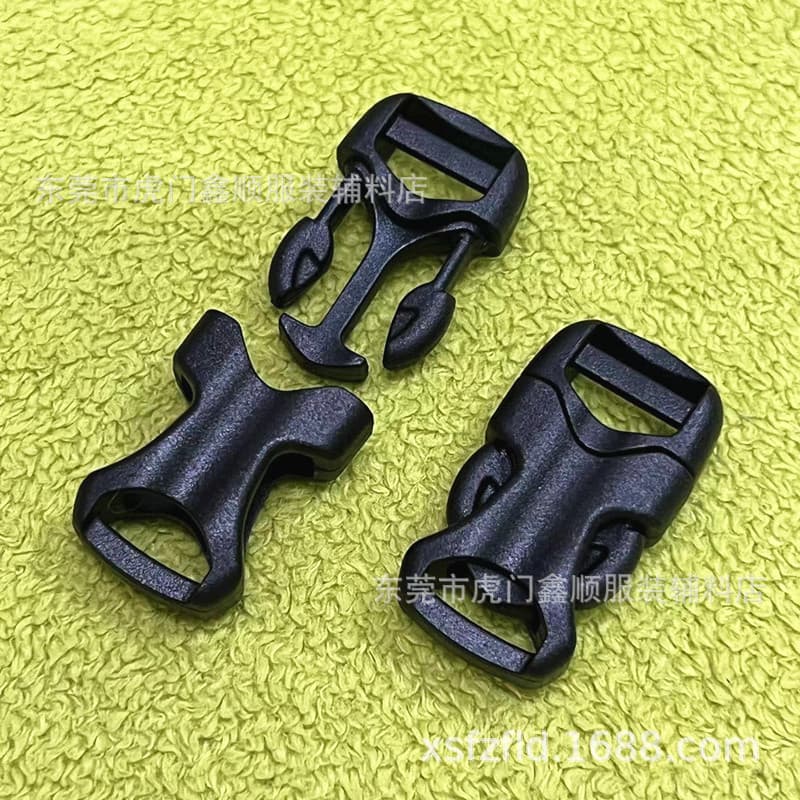 In Stock 3-Part Plastic Camera Strap Cat Collar Buckle 1CM Mini Pet Pair Buckle Paracord Braided Safety Buckle