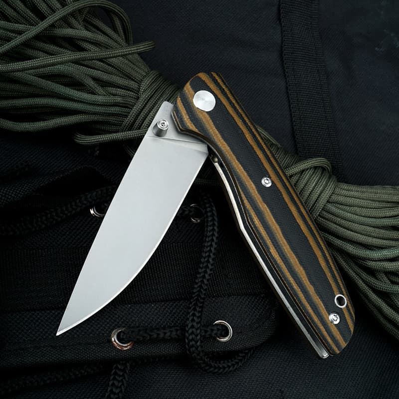 In Stock Outdoor Folding Knife D2 Blade G10 Handle Axis Lock with Pocket Clip Portable Camping Picnic Tool EDC
