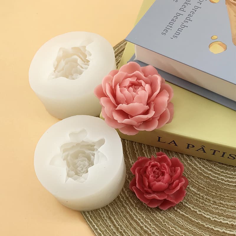 Three-dimensional jasmine silicone mold food-grade baking household pudding mousse abrasive scented candle handmade