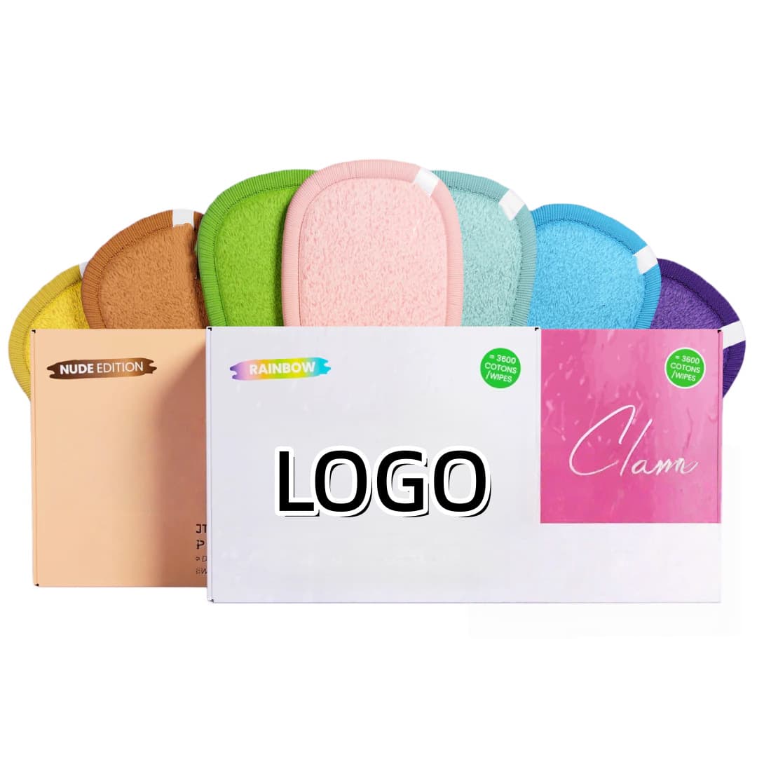 Factory Customizable Microfiber Makeup Remover Towel, No-Cleanser Washable Face Towel, Machine Washable Cotton Pad