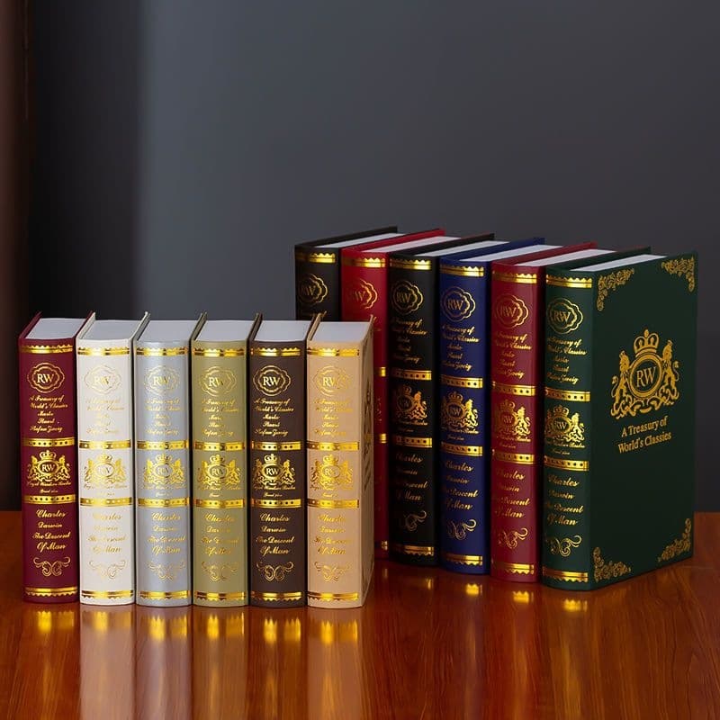 European-style Gilt Vintage Fake Book Decoration Photography Prop Book Decorative Book Model Book Shell Box Creative Ornament