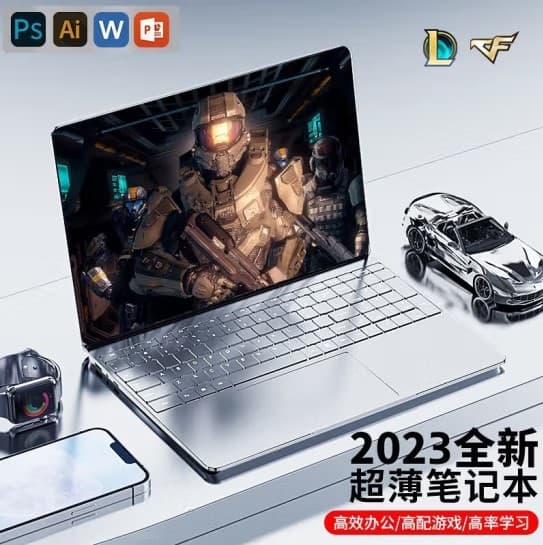 16th Gen Gaming Notebook Lightweight Student Design Editing Professional Esports Laptop Computer Wholesale Portable Thin