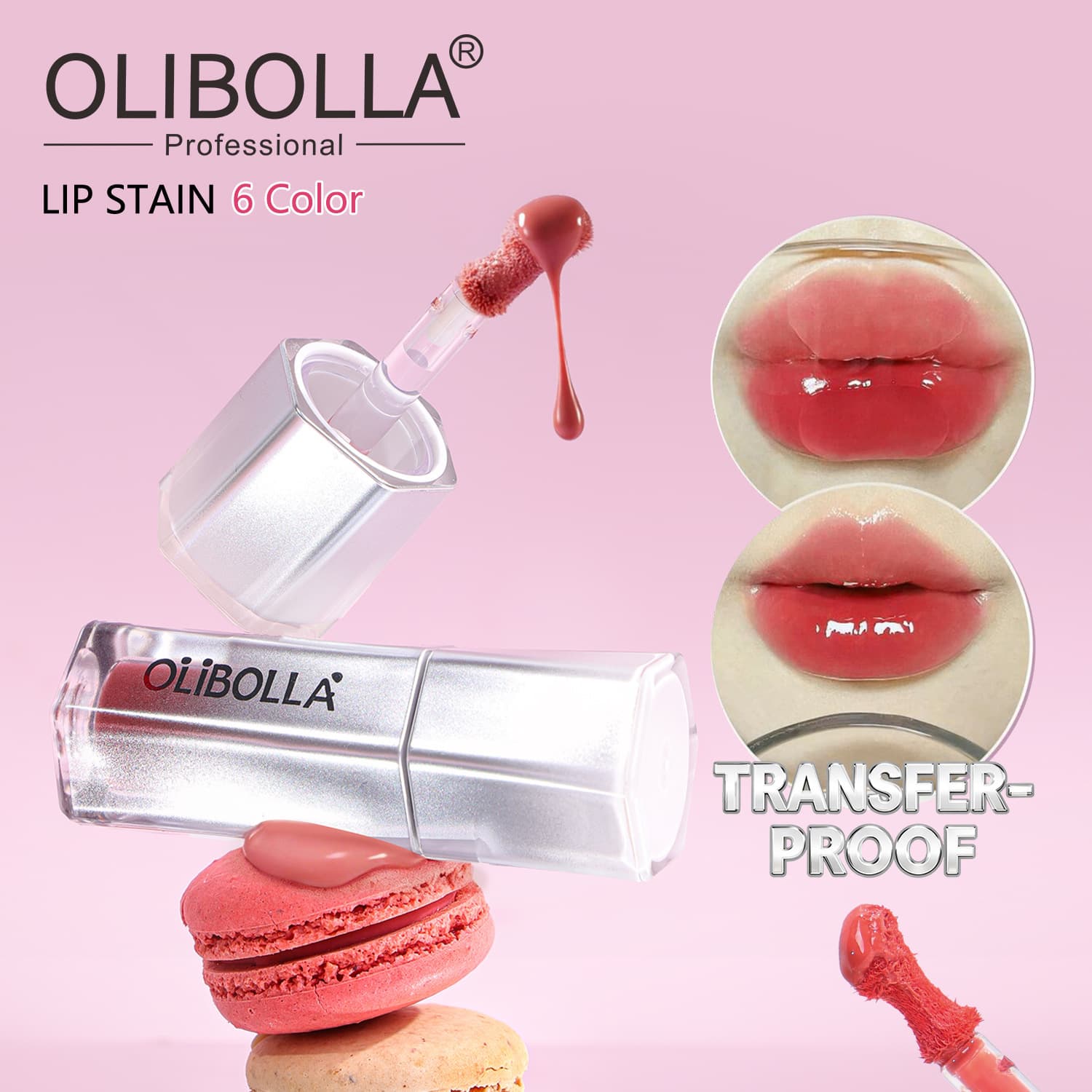 olibolla water mist moisturizing lip glaze, long lasting, light and not easy to stick to the cup, moisturizing lip gloss for lip lines, wholesale cross-border supply